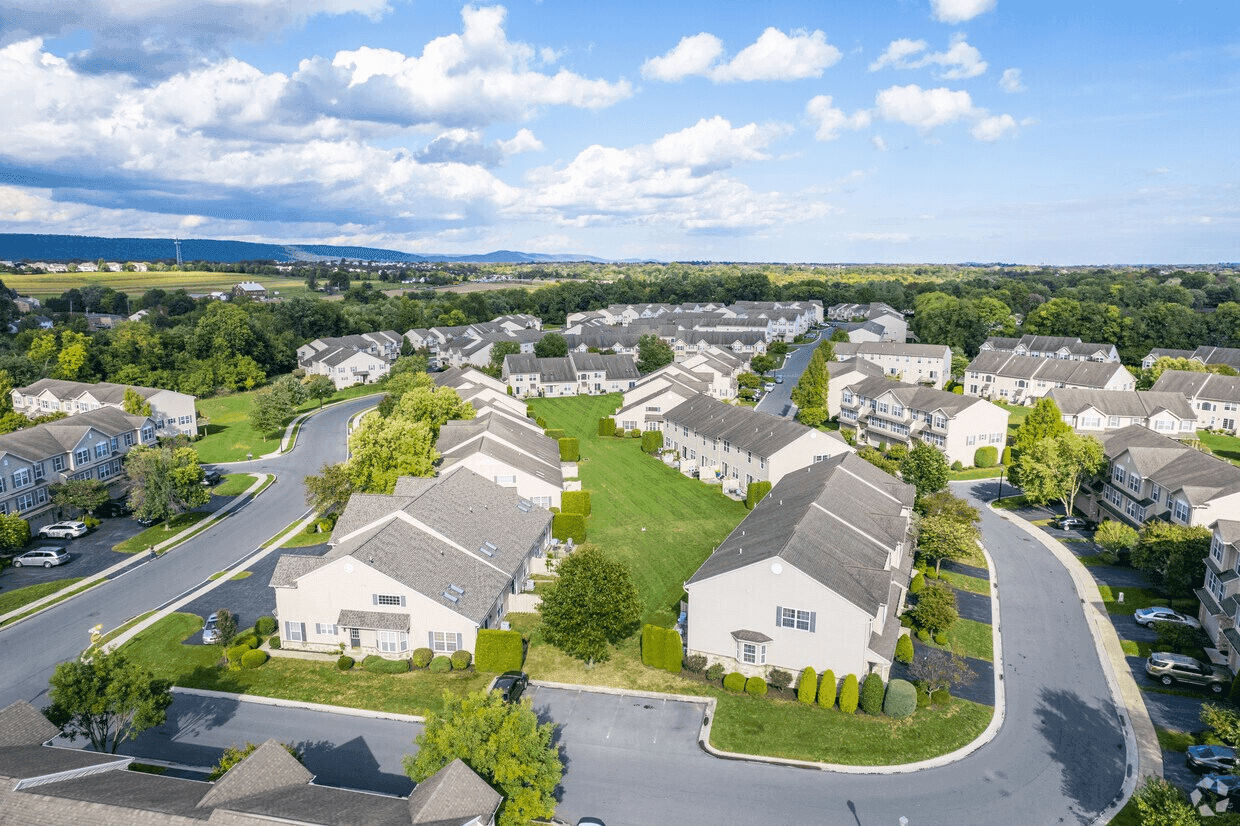 Aerial view of a Classic Communities neighborhood